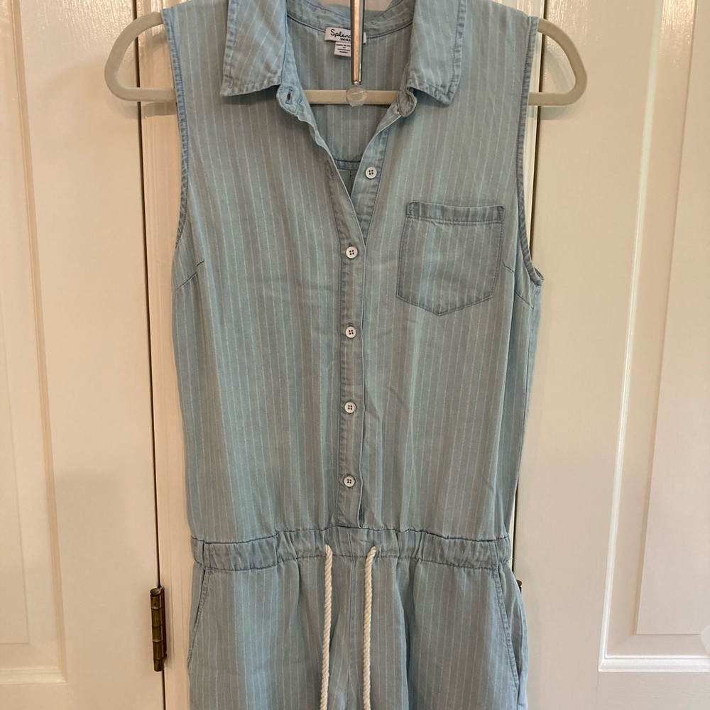Splendid light chambray romper size small